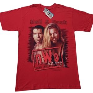 Vintage 90s NWT Hall & Nash WCW NWO Wrestling Shirt Mens Sz M